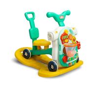 CARETERO - Aide À L'apprentissage pour Bébés - Babywalker 5en1 - À Partir de 12 Mois avec Planche d'Apprentissage - Jeu et Trotteur - Centre de Jeux d'Aide À la Marche - Turquoise