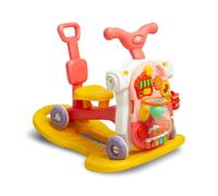 CARETERO - Aide À L'apprentissage pour Bébés - Babywalker 5en1 - À Partir de 12 Mois avec Planche d'Apprentissage - Jeu et Trotteur - Centre de Jeux d'Aide À la Marche - Rose