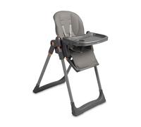 CARETERO - Chaise Haute Vars, Chaise Pour Enfant Dès 6 mois, Dossier et Repose-pieds Réglables, Pour Bébés et Enfants Plus Âgés, Chaise Pour Repas, Gris