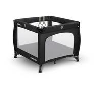 CARETERO - Parc Bébé - Parc Bébé avec Filet Respirant - Parc Bébé avec Porte Zippée - Parc Enfant - Petit Parc - avec Sac de Transport - 83x83x71cm - Noir