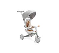 CARETERO Toyz Faro - Tricycle Bébé Évolutif, Draisienne Évolutif, Vélo Poussette - Tricycle Multifonctionnel avec Cadre Ajustable et Pliable - Sécurité et Polyvalence - Gris