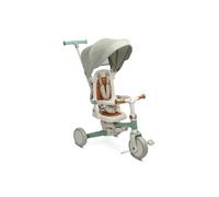 CARETERO Toyz Faro - Tricycle Bébé Évolutif, Draisienne Évolutif, Vélo Poussette - Tricycle Multifonctionnel avec Cadre Ajustable et Pliable - Sécurité et Polyvalence - Vert