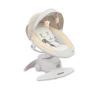 CARETERO - Transat Électrique Opti - Balancelle Électronique avec Trois Modes de Fonctionnement - 360 Degrés - Moustiquaire - Panneau de Contrôle Intuitif - Rotation 360 Degrés - Beige