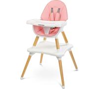 Caretero Tuva Chaise haute rose - Design scandinave