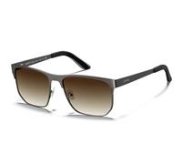 Carfia Lunettes de Soleil Hommes Polarisée, Mode Cadre Métallique Rectangulaire, UV400 Lunettes de Vintage pour la Conduite