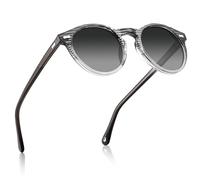 Carfia Rétro Lunette de Soleil Homme Polarisée UV400 Protection