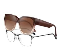 Carfia Surlunettes de Soleil Polarisées Homme Sur Lunettes de Vue, Protection UV400 pour Conduite Sport