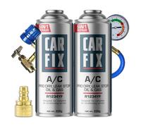 CARFIX, remplacement r1234yf, Produit d'étanchéité, réfrigérant, recharge de climatisation de voiture, équivalent 660g, 2 boîtes, 5 en 1, 235g