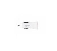 cargador 2xusb approx coche blanco