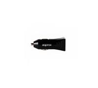 cargador 2xusb approx coche negro