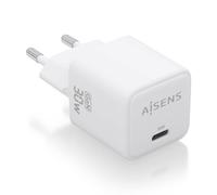 Cargador Aisens Gan 30w 1xusb-C Pd3.0 Qc4.0 Blanco