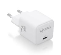 Cargador Aisens Gan 30w 1xusb-C Pd3.0 Qc4.0 Blanco