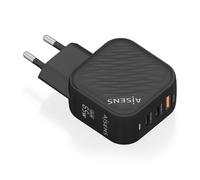 Cargador Aisens Gan 65w 2xusb-C Pd3.0 Qc4.0 1xusb-A Qc3.0 Negro