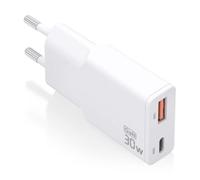 Aisens Chargeur GaN ultra-fin 30W USB-C PD3.0 QC4.0 USB-A QC3.0