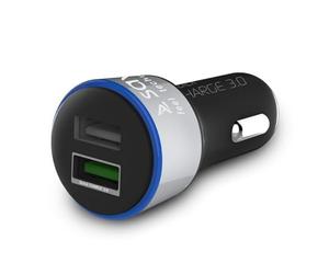 CARGADOR DE CARGA RÁPIDA PARA COCHE SAVIO SAVIO SA-06 / B 3.0A, 2XUSB