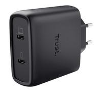 Cargador de Pared GaN Trust Maxo 65W 25525- 2xUSB Tipo-C- Incluye Cable USB Tipo-C- 65W