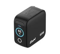 Cargador de Pared Universal GaN para Viaje Verbatim Mini GaN Charger Con Pantalla- 2xUSB Tipo-C- 1xUSB- 65W