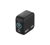 Cargador de Pared Universal GaN para Viaje Verbatim Mini GaN Charger Con Pantalla- 2xUSB Tipo-C- 1xUSB- 65W