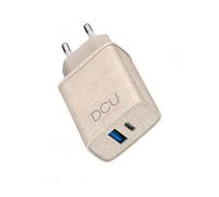 Cargador De Pared Usb-C Usb-A Paja De Trigo Eco Friendly Quick Charge 3.0 + Power Delivery 20w