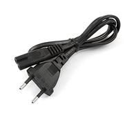 Cargador ESP Câble d'alimentation EU Plug Type C C7 Bipolaire 2 Pin Figure 8 Fiche Euro Européen Européenne vers Prise Femelle Compatible avec Petit Appareil Radio TV Blu-Ray Récepteur DVD Power Cord