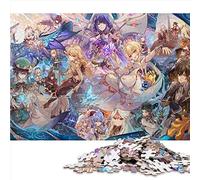 CARGIS 1000 Pièces Puzzles pour Adultes Genshin Impact Raiden Shogun Puzzles en Carton Jouet Jeu Intellectuel (Taille 26x38cm)