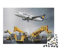 Cargo Plane Jigsaw Puzzle 1000 Pièces Recyclé Matériau Machinery Puzzles for Enfants Ages 6 Years Up Amusant and Stimulant Famille Jeu Activité 70x50cm/1000pcs