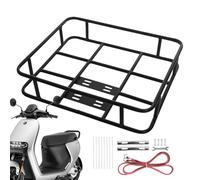 Cargo Rack arrière - Rack arrière réglable avec panier | Takeaway Racks Metal Fixing Frame | Metal Waterproof Bike Front Racks For Cycling Delivery Takeaway, Food Delivery Box Bracket, Riding Equipm