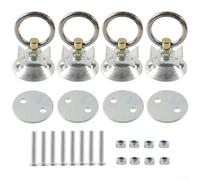 Cargo Safety First Obtenez l'ensemble complet de 22 anneaux de palan fixes conçus pour une utilisation (rouge)