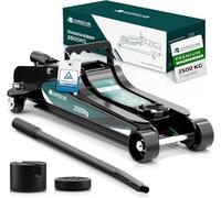 CargoVA® Cric hydraulique 2,5 T avec 2 Supports en Caoutchouc - Cric de Manœuvre, Chandelle de Levage, Crics de Levage Parfait pour l'atelier de Bricolage