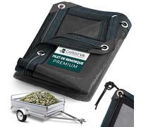 CargoVA - Filet de remorque à Mailles Fines 3x4M - Filet de Couverture Noir avec Corde élastique - pour Une Fixation optimale de la Charge