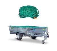 CargoVA - Filet Intelligent pour remorque 1,5x2,7M [DEKRA Approuvé] - Filet avec Corde élastique, marquage des Coins et Crochets - pour Une Fixation Parfaite de la Charge