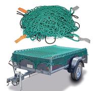 CargoVA - Filet Intelligent pour remorque 2,5x3,5M [DEKRA Approuvé] - Filet avec Corde élastique et marquage des Coins - pour Une Fixation Parfaite de la Charge