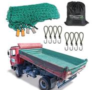 CargoVA - Filet Intelligent pour remorque 2,5x4,5M [DEKRA Approuvé] - Filet avec Corde élastique, marquage des Coins, Sac et Crochets - pour Une Fixation Parfaite de la Charge