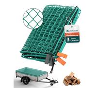 CargoVA - Filet Intelligent pour remorque 3,5x7M [DEKRA Approuvé] - Filet avec Corde élastique, Sac et marquage des Coins - pour Une Fixation Parfaite de la Charge