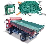 CargoVA - Filet Intelligent pour remorque 3,5x8M [DEKRA Approuvé] - Filet avec Corde élastique, Sac et marquage des Coins - pour Une Fixation Parfaite de la Charge