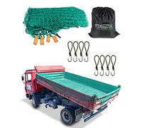 CargoVA - Filet Intelligent pour remorque 3x4M [DEKRA Approuvé] - Filet avec Corde élastique, marquage des Coins, Sac et Crochets - pour Une Fixation Parfaite de la Charge