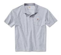 Carharrt K570 - Work Pocket Polo S/S - Heather Grey - M