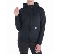 Carhartt 102788 - Sweat zippé à capuche femme noir, molleton 55% coton 45% polyester, coupe régulière M