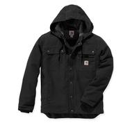 Carhartt 103826 - Veste 100% Coton Duck Avec Capuche Et Doublure Chaude - S - Black