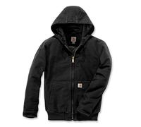 Veste à capuche Carhartt Duck Active noir pur - S