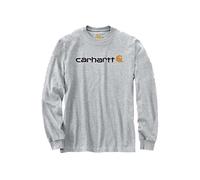 Carhartt 104107 T-shirt à manches longues avec logo Emea Core - Homme - Gris (Heather Grey) - L
