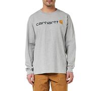 Carhartt 104107 T-shirt à manches longues avec logo Emea Core - Homme - Gris (Heather Grey) - L