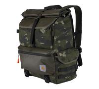 Carhartt 40l Nylon Roll Top Backpack, Heavy-Duty Water-Resistant Material W/ 17" Laptop Sleeve Sac à Dos, Camo Fatigue Aveugle, Taille Unique Mixte
