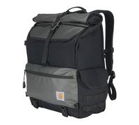 Carhartt 40l Nylon Roll Top Backpack, Heavy-Duty Water-Resistant Material W/ 17" Laptop Sleeve Sac à Dos, Noir, Taille Unique Mixte