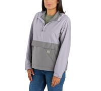 Carhartt Anorak Rain Defender pour femme, coupe ample, léger, pliable, Violet/asphalte, M
