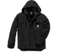 Carhartt Veste de Travail en Toile Lourde Délavée avec Doublure Sherpa Coupe Décontractée Homme, Noir, XXL