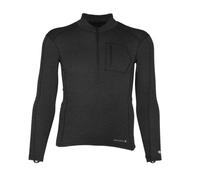 Carhartt Base Force - Laine Polyester Lourde - Fermeture éclair Quart - pour Homme, Noir/Erika., XXL