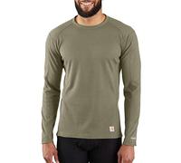 Carhartt Base Force T-Shirt Classique à Poids Moyen Couche supérieure, Olive/Motif Burnt, S Homme