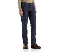 Carhartt Big and Tall Flame Resistant Womens Rugged Flex Jean Original Fit, Premium Dark, 12