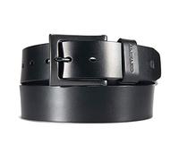 Carhartt Big & Tall Burnished Leather Box Buckle Belt Ceinture, Noir, 50 Homme